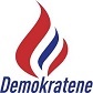 Logoen til Demokratene med stilisert flamme og teksten 'Demokratene'