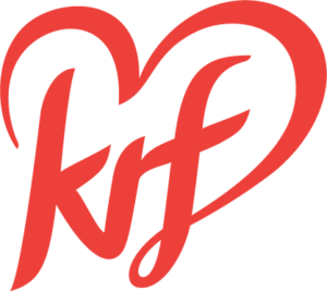 Logoen til Kristelig Folkeparti med hjerte og bokstavene KRF